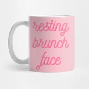 Resting Brunch Face T Shirt Mug